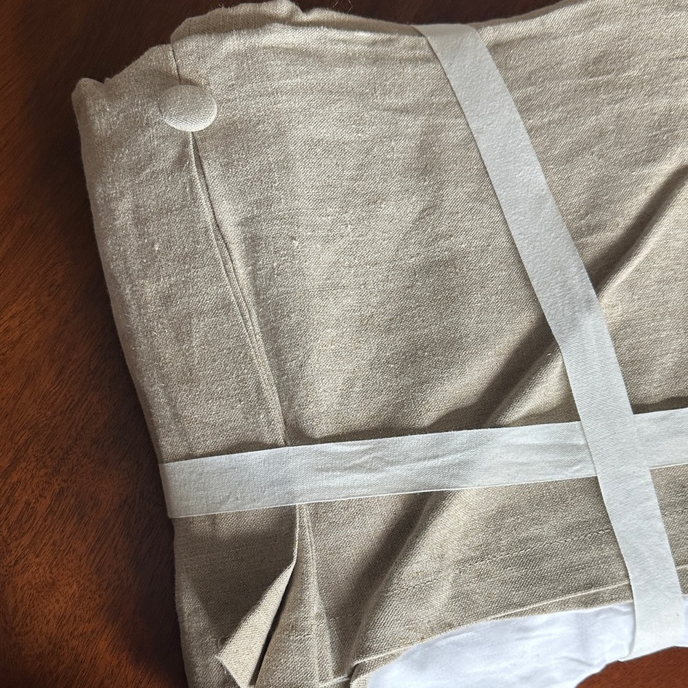 Pottery Barn Tan Linen Cushion Cover